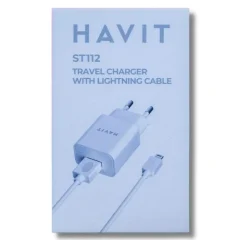 Cargador Havit ST112 c/ Cable Lighthing