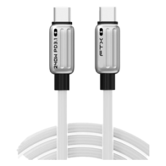 CABLE USB-C M/M 1M FTX-CM240-ZSW1 240W/480MBPS/5A/48V/IPHONE BLANCO